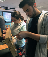 students on a locksmith course